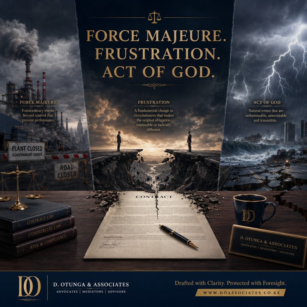 Force Majeure, Frustration and Acts of God: Why Ambiguity in Your Contract Could Leave You Exposed